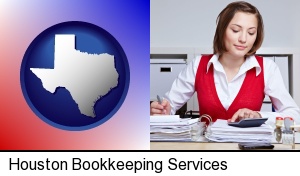 Houston, Texas - a bookkeeper