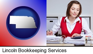 Lincoln, Nebraska - a bookkeeper