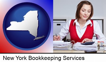 a bookkeeper in New York, NY