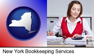 New York, New York - a bookkeeper