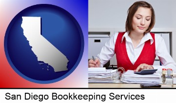 a bookkeeper in San Diego, CA