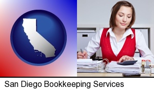 San Diego, California - a bookkeeper