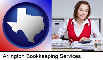 a bookkeeper in Arlington, TX